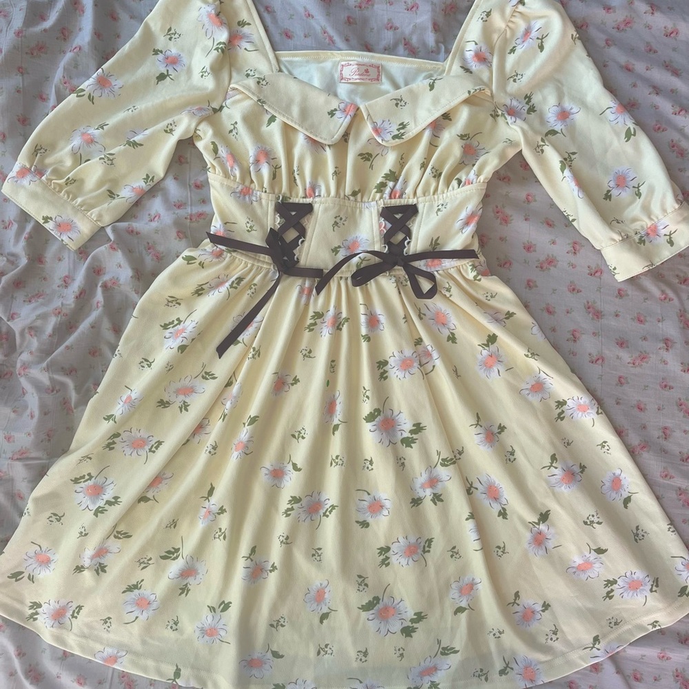 **MOVING SALE** Floral daisy dress shoujo style